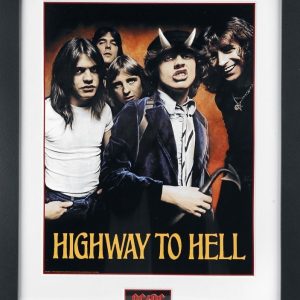 Ac/Dc Highway To Hell Kehystetty Kuva Muovia