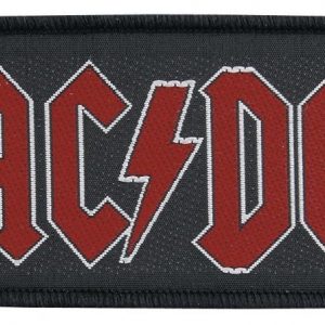 Ac/Dc Red Logo Kangasmerkki 100% Polyesteria