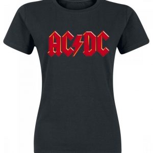 Ac/Dc Red Logo Naisten T-paita