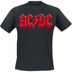 Ac/Dc Red Logo T-paita