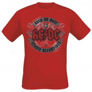 Ac/Dc Rock Or Bust Studio Recordings T-paita