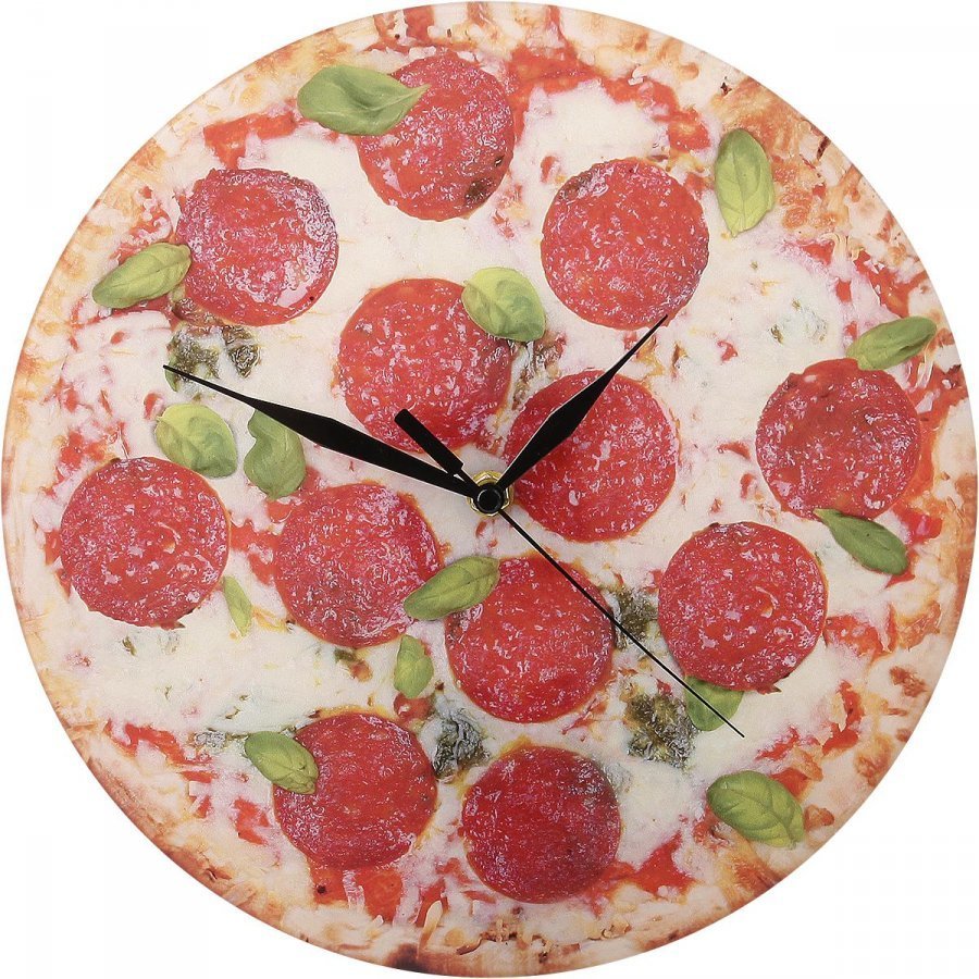 Akryylinen Seinäkello Pizza Seinäkello