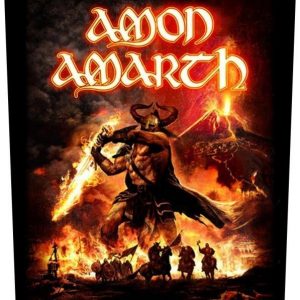 Amon Amarth Surtur Rising Selkälippu 100% Polyesteria