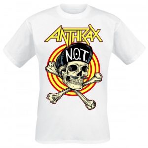 Anthrax Not Man Skull T-paita