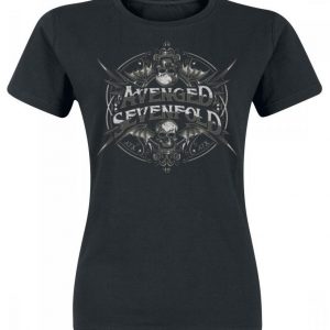 Avenged Sevenfold Ornament Bat Skull Naisten T-paita