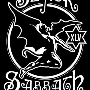 Black Sabbath 45th Anniversary Logo Seinälippu 100% Polyesteria