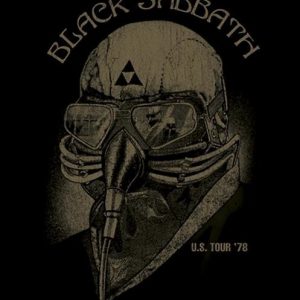 Black Sabbath U.S. Tour '78 Seinälippu 100% Polyesteria