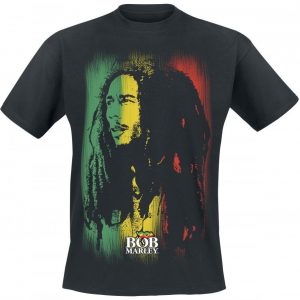 Bob Marley Stare Paint Stripe T-paita