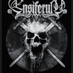 Ensiferum Skull Kangasmerkki 100% Polyesteria