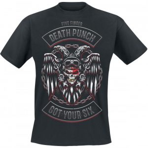 Five Finger Death Punch Biker Badge T-paita