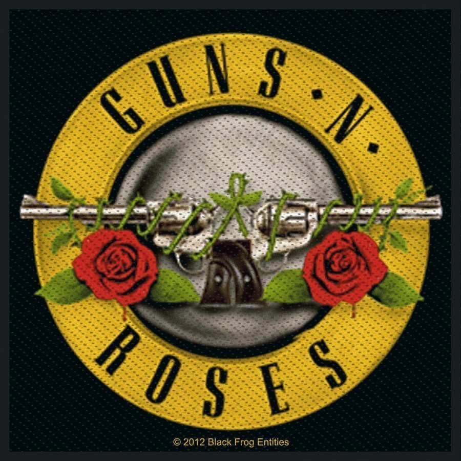 Guns N' Roses Bullet Logo Kangasmerkki 100% Polyesteria