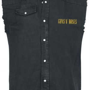 Guns N' Roses Distressed Bullet Hihaton Worker-Paita