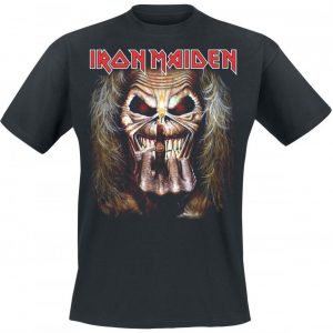 Iron Maiden Eddie Candle Finger T-paita