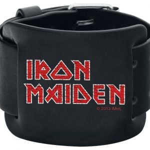 Iron Maiden Logo Nahkaranneke