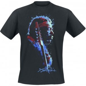 Jimi Hendrix Watercolor Profile T-paita