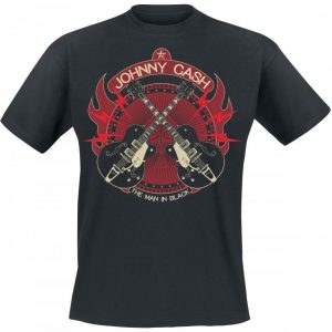 Johnny Cash Cross Guitars T-paita