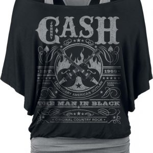 Johnny Cash Whiskey Label T-paita