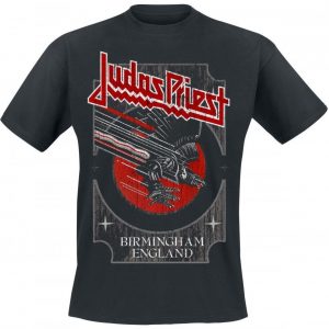 Judas Priest Silver And Red Vengeance T-paita