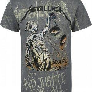 Metallica ... And Justice For All Neon Backdrop T-paita