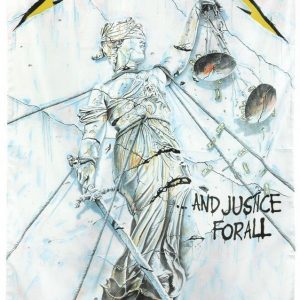 Metallica ...And Justice For All Seinälippu 100% Polyesteria