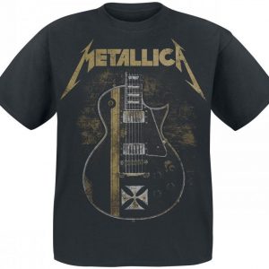 Metallica Hetfield Iron Cross Guitar T-paita