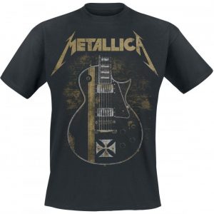 Metallica Hetfield Iron Cross Guitar T-paita