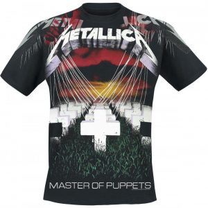 Metallica Master Of Puppets Faded Allover T-paita