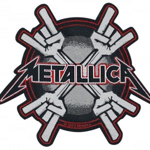 Metallica Metal Horns Kangasmerkki 100% Polyesteria