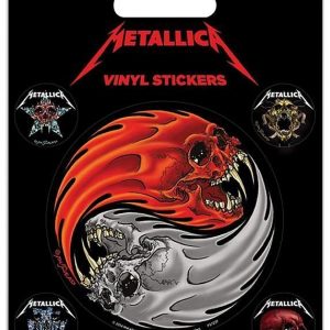 Metallica Yin Yang Skulls Tarrasetti Vinyyliä