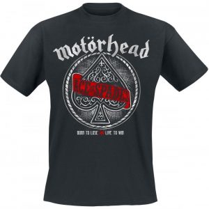 Motörhead Ace Of Spades Red Banner T-paita