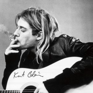 Nirvana Kurt Cobain Guitar Juliste Paperia