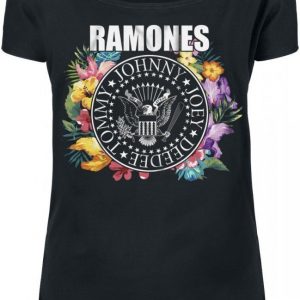 Ramones Floral Circle Seal Naisten T-paita