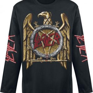 Slayer Distressed Gold Eagle Pitkähihainen Paita