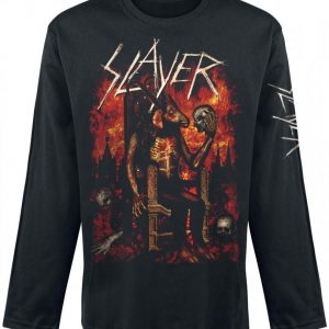 Slayer Enthroned Pitkähihainen Paita