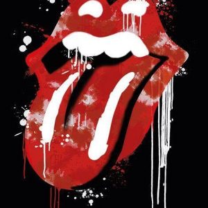 The Rolling Stones Graffiti Lips Juliste