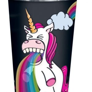 Unicorn Puking Unicorn Rainbow Kahvimuki