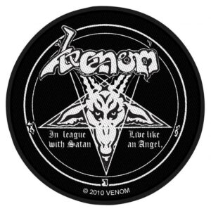 Venom In League With Satan Kangasmerkki 100% Polyesteria