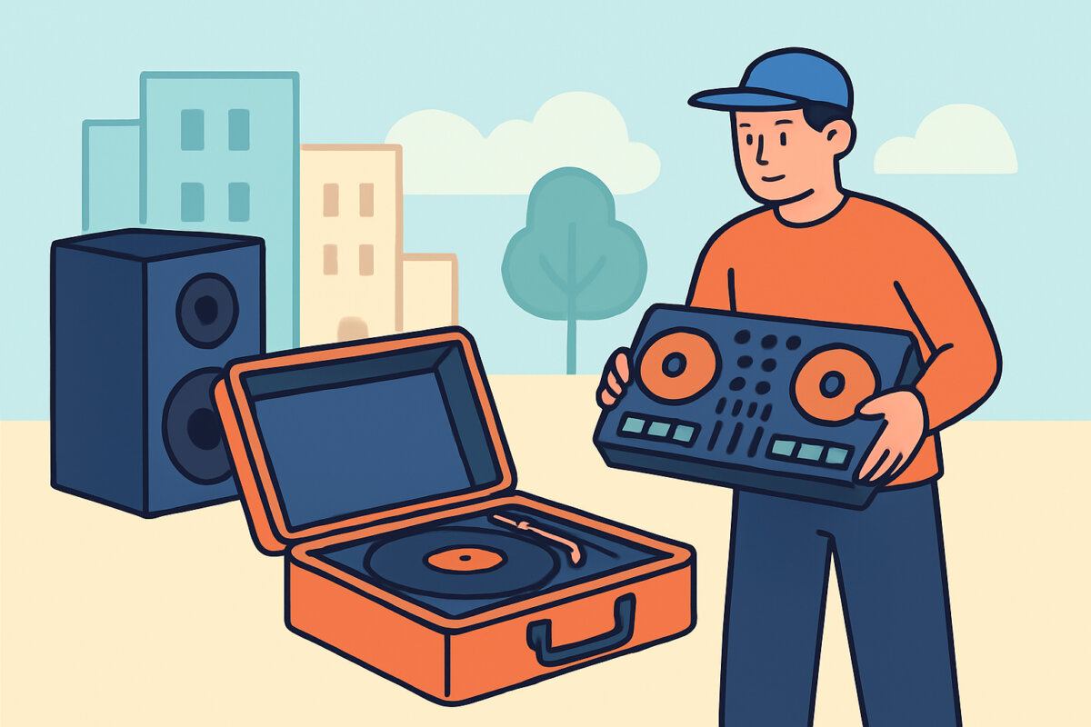 DJ-laitteiston säilytys ja kuljetus tilaisuuksiin