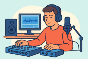 Studiokuulokkeet sekoittamiseen ja masterointiin